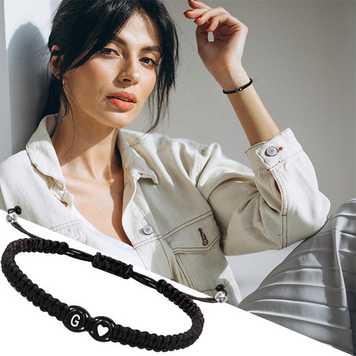 Pulsera Con Dije Inicial,pulsera Con Inicial Para Mujer |