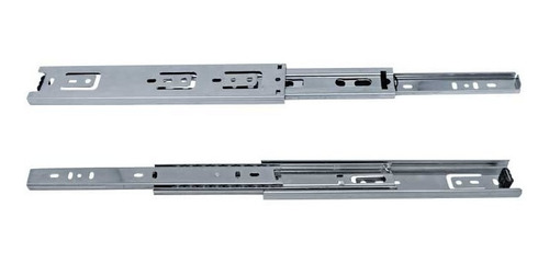 Corredera Extensión Total Reforzada 45mm X 40cm (16 Plg) Par Plateado