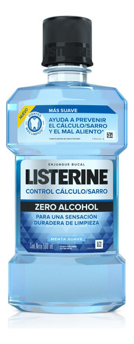 Enjuague Bucal Listerine® Control Sarro Zero Alcohol X500 Ml