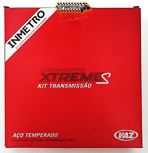 Kit Relação Transmissão Yamaha Ybr 125 Factor Vaz Xtreme