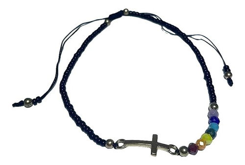 Pulsera De Cruz+7 Chakras Reguladores De Energía Equilibrio