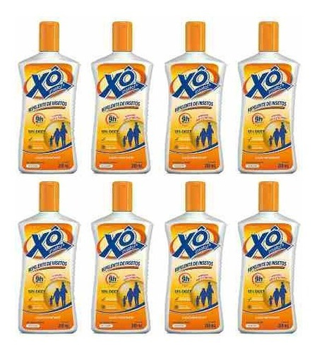 8x Repelente Xô Inseto Até 9h De Proteção Não Oleoso 200ml