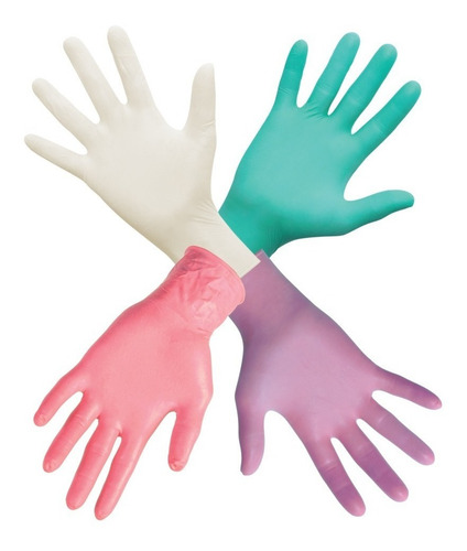 Imagen 4 de 10 de Guantes De Látex Descartables - (1x100 Un) - Mediglove