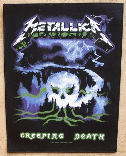 Back Patch Para Costas - Metallica - Creeping Death Oficial