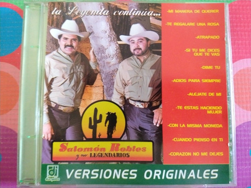 Salomón Robles Y Sus Legendarios Cd La Leyenda Continúa W