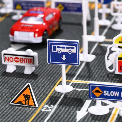Juguetes de señalización Vial, 28 Piezas, artículos de portátiles | Juguete de Seguridad Vial, para cumpleaños, Halloween, Pascua, jardín Interior al Aire Libre, Aula Juguetes de señalización Vial, 28 Piezas, artículos de portátiles | Juguete de Seguridad Vial, para cumpleaños, Halloween, Pascua, jardín Interior al Aire Libre, Aula