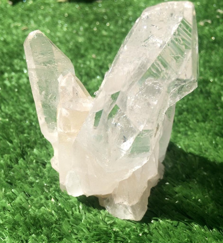 Drusa De Cristal Branco Transparente C/ Pontas Brutas