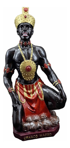 Figura Orisha Shango Santeria En Fina Resina Chango 30 Cm 