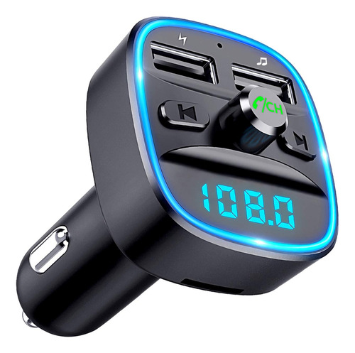 Comsoon - Transmisor Fm Bluetooth Para Auto, Adaptador Bluet