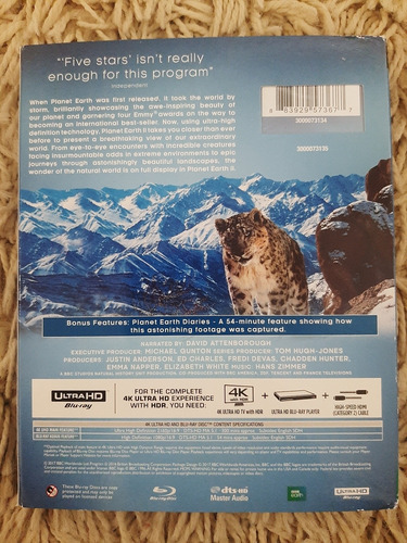 Blu Ray Ultra Hd 4k Planet Earth 2 Com Luva Lacrado