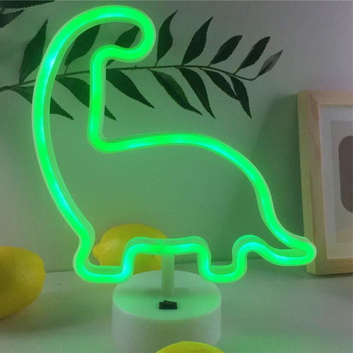 Cartel Neon Led Dinosaurio Para Decoracion Habitacion Niña