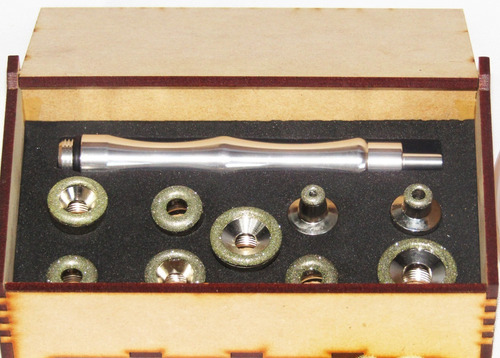 Imagen 2 de 3 de Microdermoabrasion Kit De 9 Puntas Diamante Vitaltronic Kp9