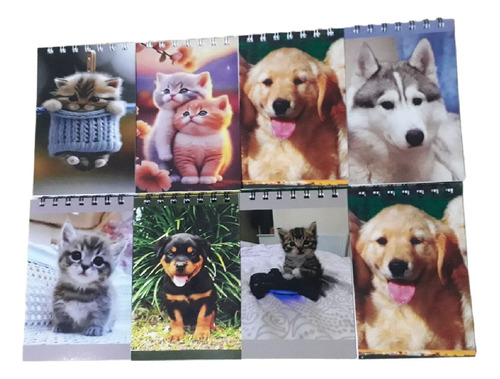 Libretas Anilladas Surtidas Mascotas X 10