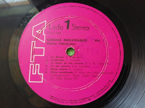 Eam Lp Vinilo Chichas Inolvidables 1982 Los Ecos Girasoles (Usado)