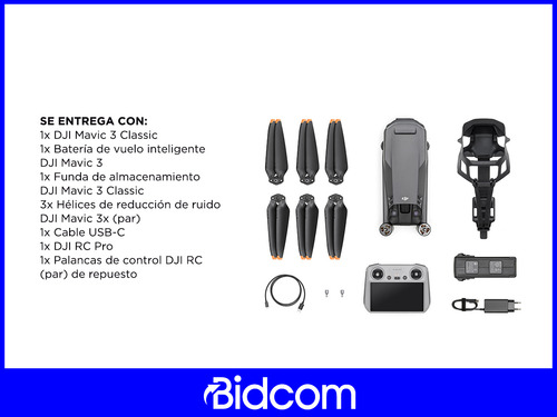 Drone Dji Mavic 3 Classic Fly More Combo Con Rc Pro