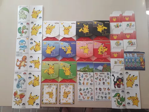 Envelopes Pokemon Mc Donald's Cartas+adesivos+moldura+estojo