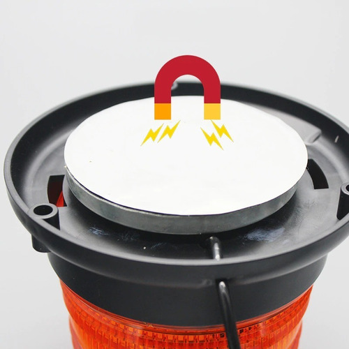 Imagen 4 de 7 de Baliza Giratoria Flash Led 12v Y 24v Seguridad Vial A-vip