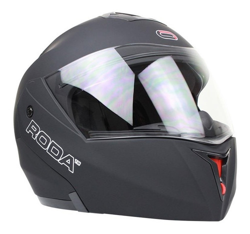 Casco Abatible Para Moto Roda Revenge Negro Mate
