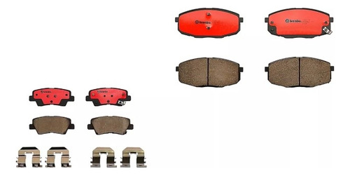 Set Balatas Ceramicas Delanteras Y Traseras Forte 2019 2020