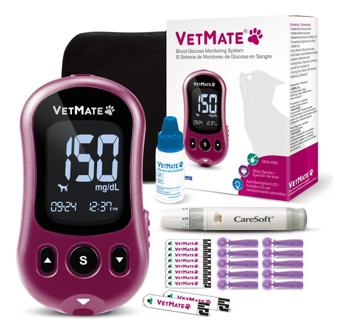 Vetmate Diabetes Monitoring Starter Kit (auto-coding) - 1 Me