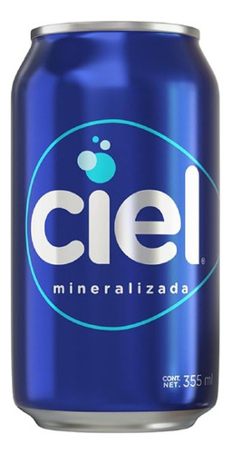 Kit 12 Agua Mineral Ciel 355ml Menos Sodio Lata