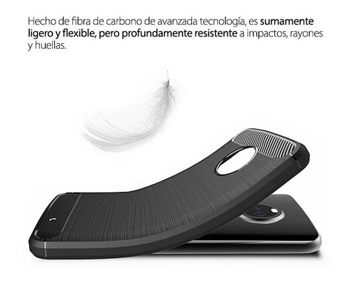 Protector Fibra Carbono Para Motorola X4 Jelly Case Cover