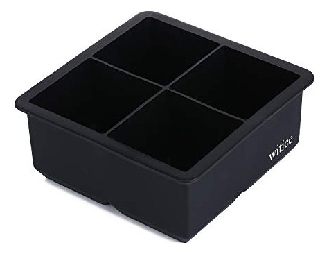 Molde Hielo Whisky Silicona (2.5puLG) - Negro 1 Bandeja