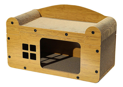 Casa De Cartón Para Gatos, Cama De Salón, Castillo, L