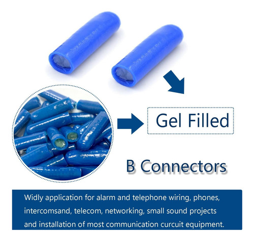 Conectores De Fio Preenchidos Com Gel De Silicone Tipo B
