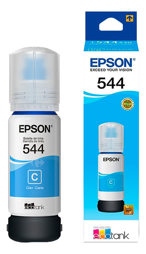 Botella De Tinta Original Cian Epson 544 L3210 L5190 65ml