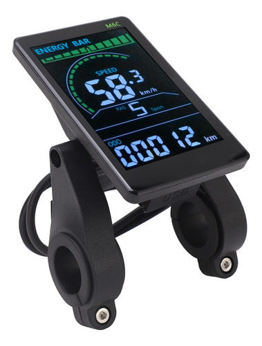 Medidor De Pantalla Lcd Para Bicicleta Eléctrica, Panel De C