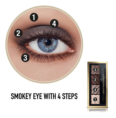 Paleta De Sombras Max Factor Smokey Eye Matte Drama Kit Color De La Sombra 30 - Smokey Onyx