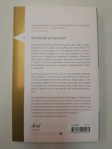 Vendiendo Prosperidad - Paul Krugman