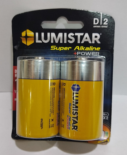  Bateria Pila Alkaline - D Lr20 2pcs/blister 1.5v Lumistar