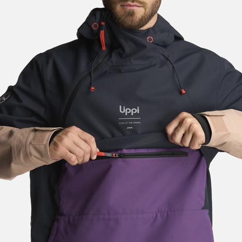 Chaqueta Hombre Black Hill 14 Zip B-dry Jacket Morado Lippi