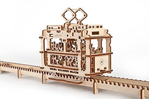 Ugears 3d Self Propelled Model Tram Con Rieles