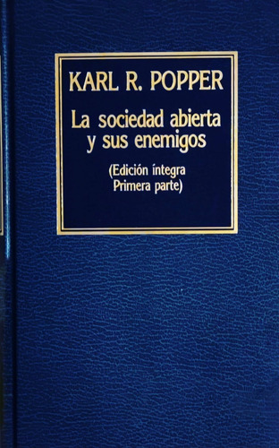 La Sociedad Abierta Y Sus Enemigos Karl Popper Dos Volumenes