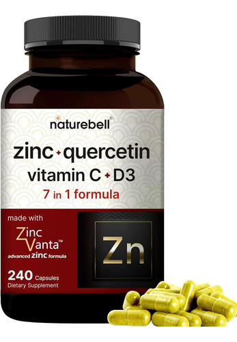 Quercetin Quercetina Plus Zinc 1300mg Capsulas Antioxidante