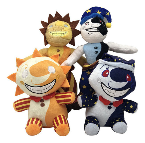 Peluches Infantiles Payaso Sol Luna 4 Piezas