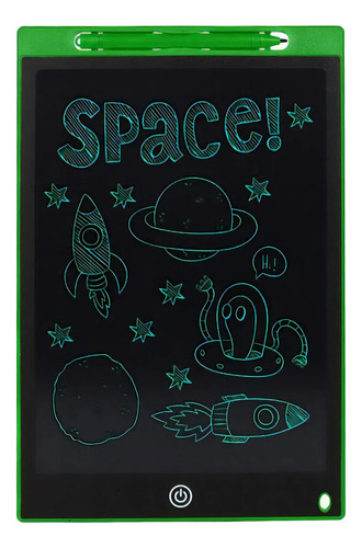 Pizarron Magico 8.5 Lcd Tipo Tablet Para Dibujar Pluma Niños Verde