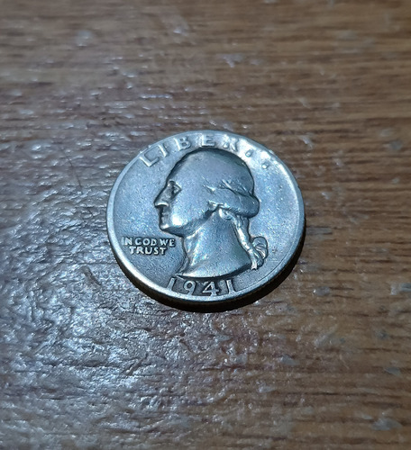 Moneda Un Cuarto Dolar De 1941