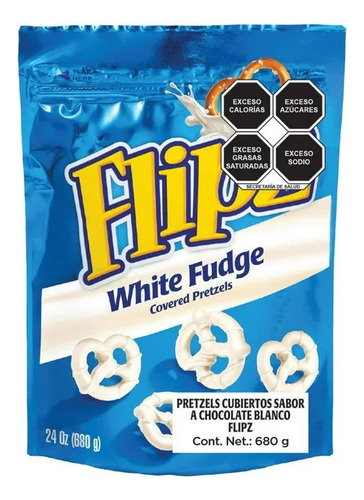 Pretzel Flipz Cubiertos Sabor Chocolate Blanco Bolsa 680g