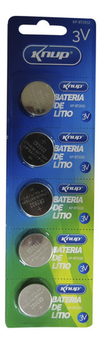 10 baterías de litio Cr2032 Knup Kpbt2032