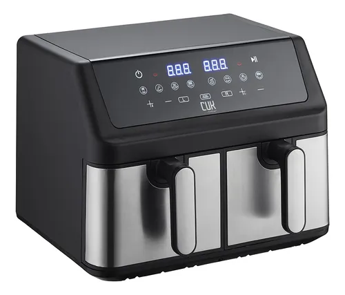Freidora De Aire Cuk By Gadnic Doble Canasto 9 Litros 2000w Panel Digital Cocina Saludable Sin Aceite