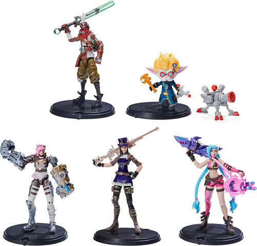 Leagues Of Legend Pack 5 Figuras De Acción 10cm 