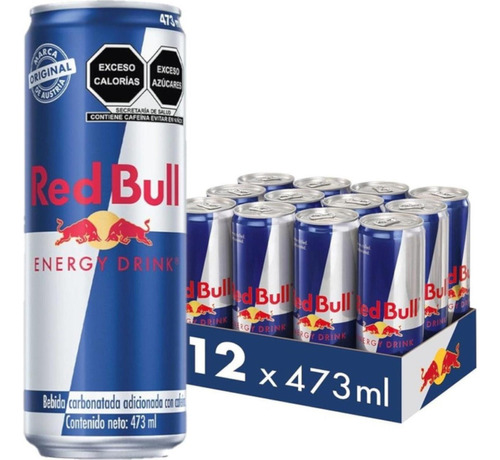 Pack De 12 Energizante Red Bull 473 Ml