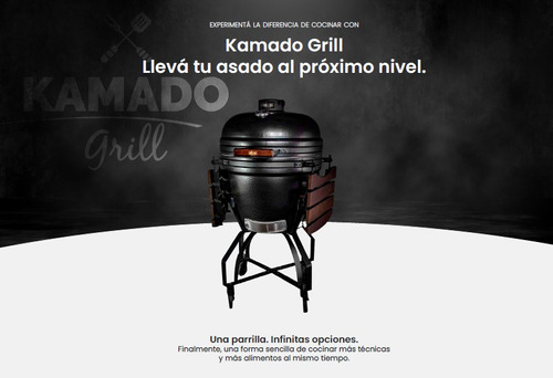 Parrilla A Carbón Kamado Grill 23 Ahumador Bbq Grill + Funda