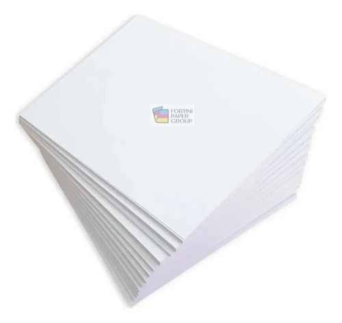 100 Folhas Papel Couche 90g A3 Fosco Dupla Face C2s Premium Cor Branco