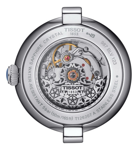 Reloj Tissot Bellissima Lady Automatic 29mm T1262071101300 Plateado Plateado Plateado