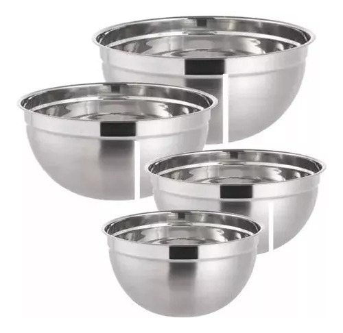 Pack 4 Bowls Repostería Cocina Ensaladas 20-24-28-32 Cm